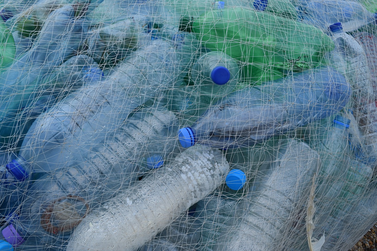 A Pile of plastic Ocean waste