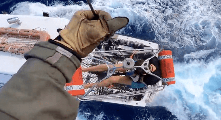 US Coast Guard Rescues Shark Bite Victim in the Bahamas